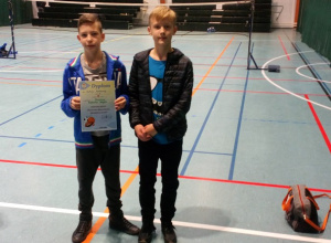 II miejsce w badmintonie drużynowym chłopców!!!
