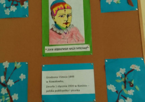 Tablica z portretem Zofii Urbanowskiej