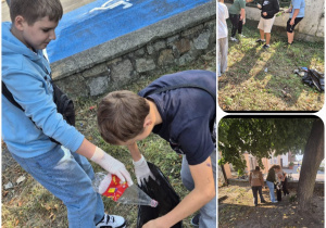 Uczniowie sprzątają świat