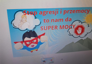 Plakat o zapobieganiu agresji