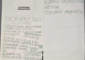 Pisemna praca uczniów