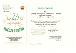 podziękowanie